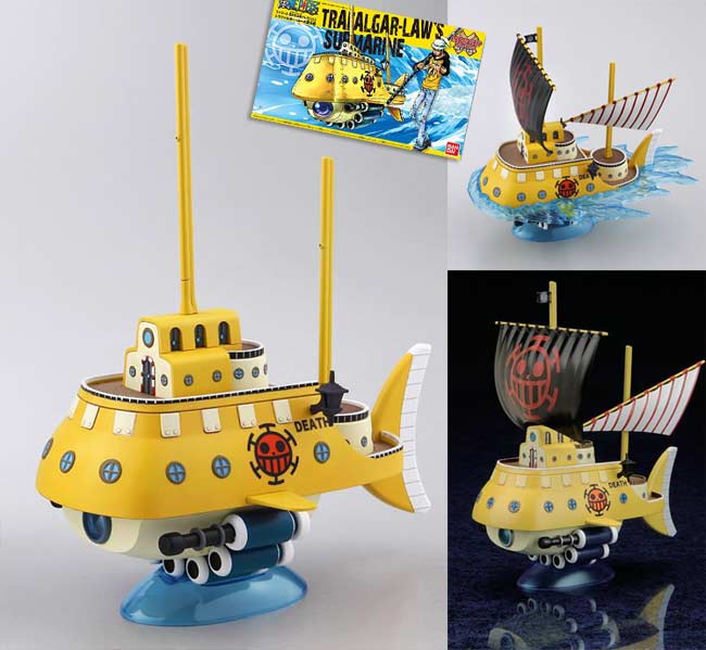 Trafalgar Law's Submarine (แบบประกอบ) ของแท้ JP แมวทอง - Grand Ship Collection Bandai [โมเดลเรือวันพีช]