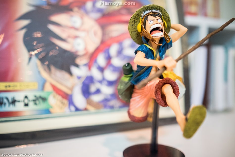 Luffy ของแท้ JP แมวทอง - Scultures Banpresto [โมเดลวันพีช]