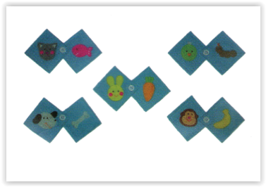 1389 ชุดติดกระดุมจับคู่สัตว์กับอาหาร ของเล่นเสริมพัฒนาการ ,ของเล่นเสริมทักษะ,ของเล่นเด็ก, สื่อการสอนอนุบาล