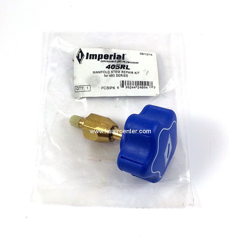 ลูกบิด ชุดเกจชาร์จน้ำยา IMPERIAL สีน้ำเงิน (ยาง) (รหัสสินค้า 001071)