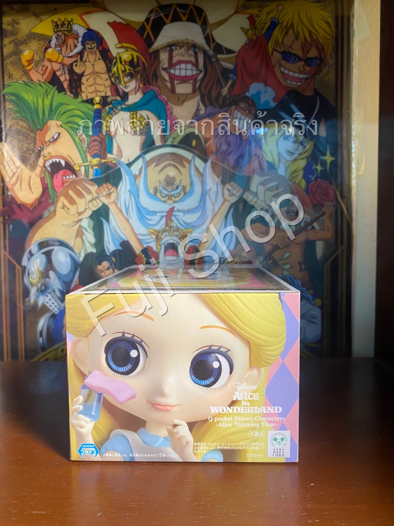 Alice Thinking Time - Pastel Color ของแท้ JP - Q Posket Banpresto [โมเดล Disney]