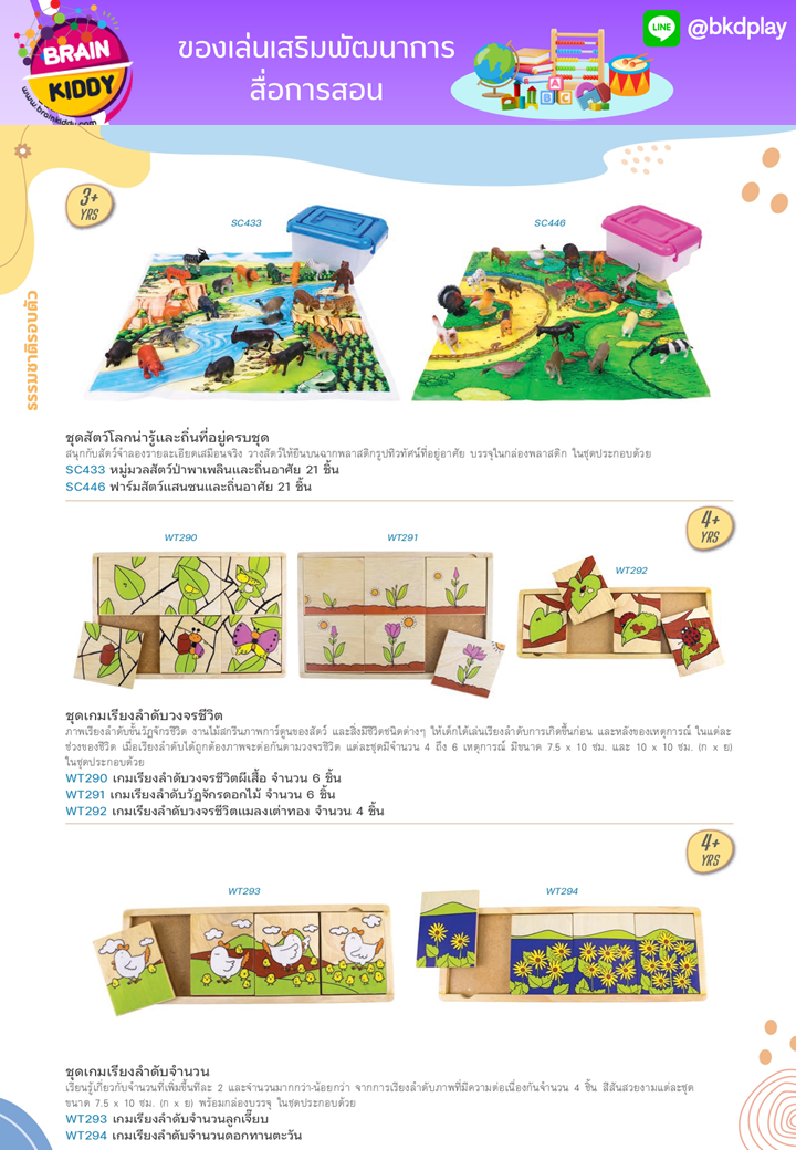 cattalog แคตตาล็อก สื่อการสอนทุกวิชา งานนำเข้า และอื่นๆ ของเล่นฝึกสมอง ฝึกไอคิว