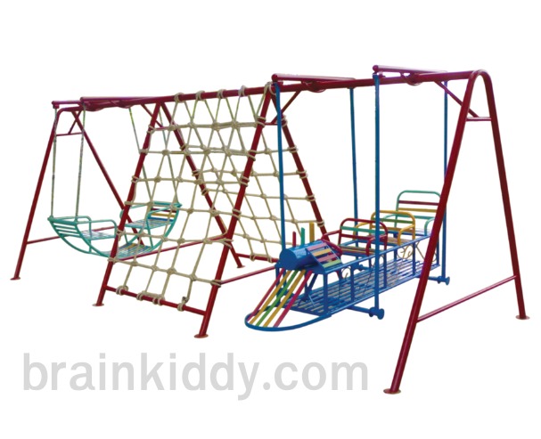 ชุดรวมรถไฟ-ชิงช้านั่งคู่, เครื่องเล่นสนามกลางแจ้ง , เครื่องเล่นสนามแบบเหล็ก,ชิงช้า,สไลเดอร์,โยกเยกเหล็ก, ม้าหมุน, OutdoorPlayground, ราคาโรงงาน สินค้าสั่งทำ 10-20 วัน ขนาด 150x350x160 ซม.