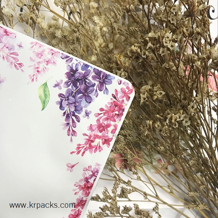 ถุงซีล 3 ด้าน ฟอยล์สีพิมพ์ลายดอกไม้ (3 ขนาด)