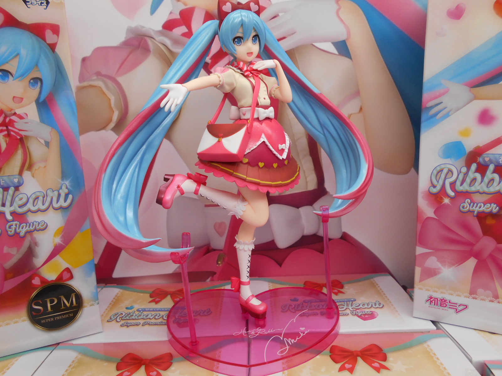 Miku Ribbon Heart ของแท้ JP - Super Premium Sega [โมเดล Project DIVA]