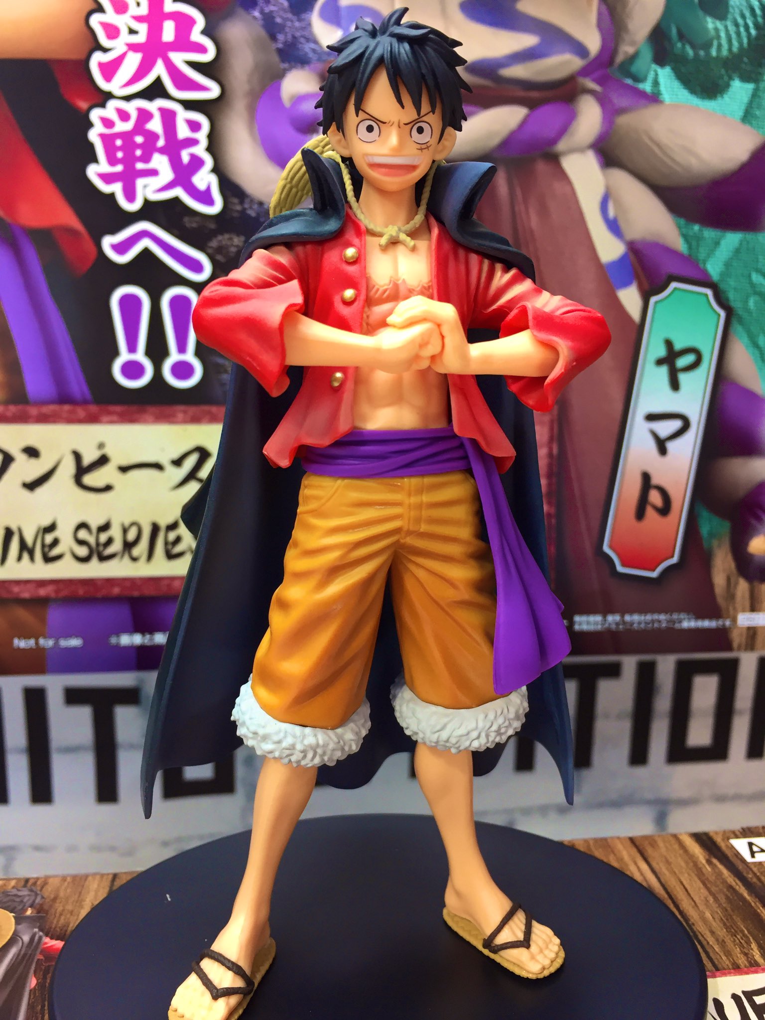 Luffy Wano ของแท้ JP แมวทอง - Grandline Men Banpresto [โมเดลวันพีช]