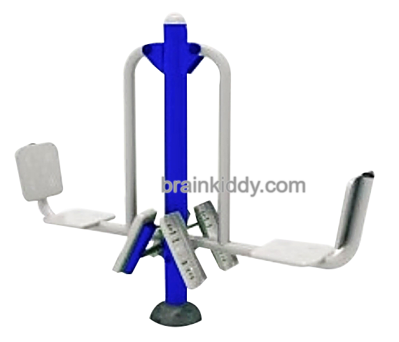 เครื่องออกกำลังกาย กลางแจ้ง ชุดอุปกรณ์ บริหารขา เข่า น่อง แบบขาดัน ลานกีฬา อเนกประสงค์ สนามกีฬา ขนาด ก.45 x ย.170 x ส.145 ซม.