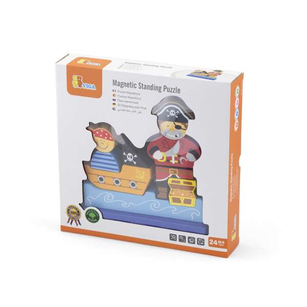 ชุดโจรสลัด บล็อกไม้แม่เหล็กปริศนา สื่อการสอนอนุบาล,ปฐมวัย,ของเล่นเสริมพัฒนาการ, ของเล่นเสริมทักษะ