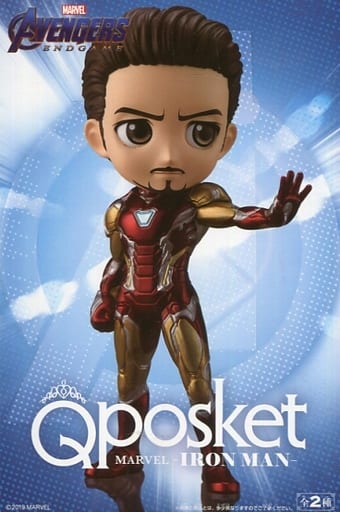 Iron Man - ver.B ของแท้ JP - Q Posket Banpresto [โมเดล Marvel]