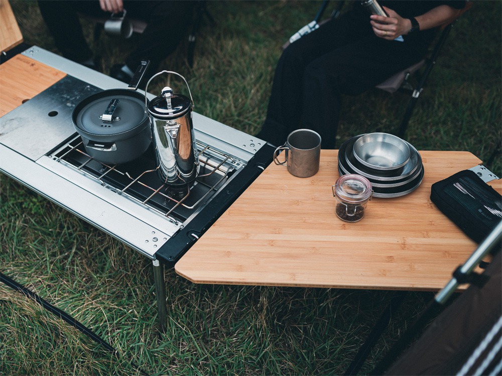 SnowPeak Bamboo IGT Table Right Open CK-219