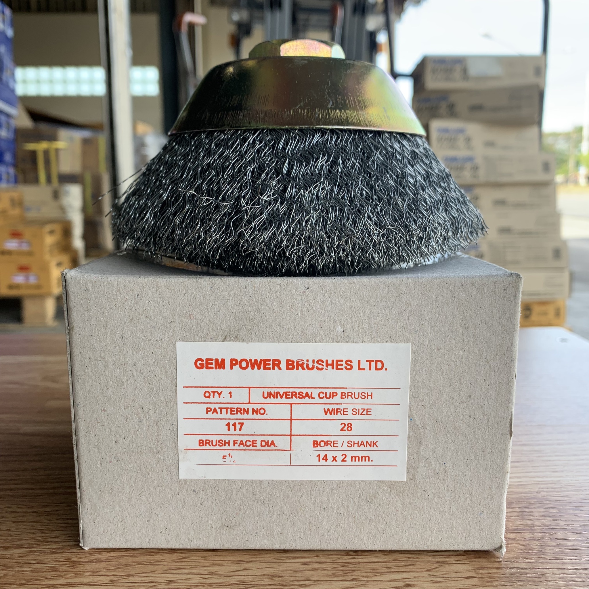 แปรงลวดถ้วยฝอย 5.1/2x14x2.0 GEM
