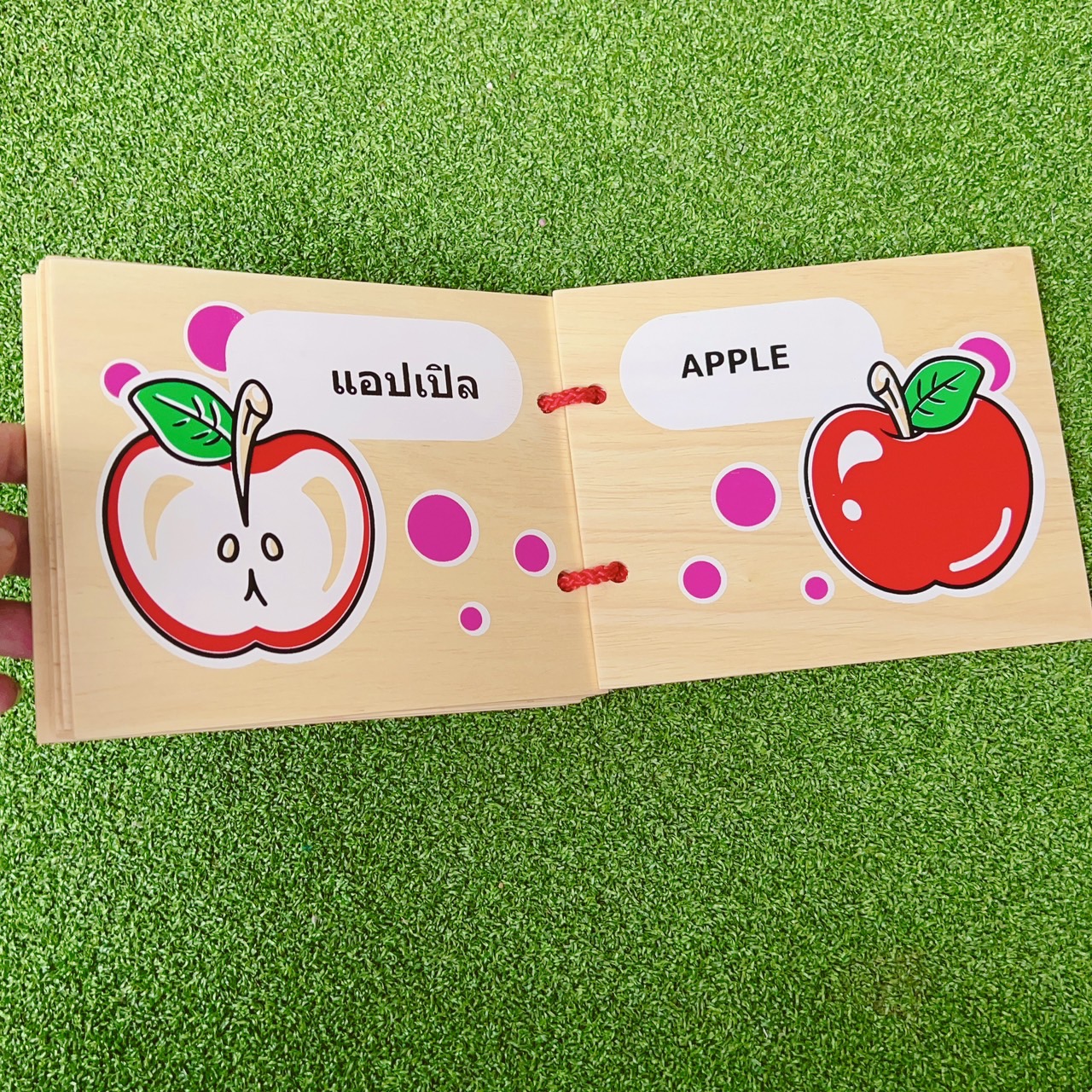 หนังสือไม้ผลไม้ ความรู้รอบตัวผลไม้ และสี พร้อมส่ง, ของเล่นไม้, สื่อการสอนอนุบาล,ปฐมวัย, ,ของเล่นเสริมพัฒนาการ, ของเล่นเสริมทักษะ