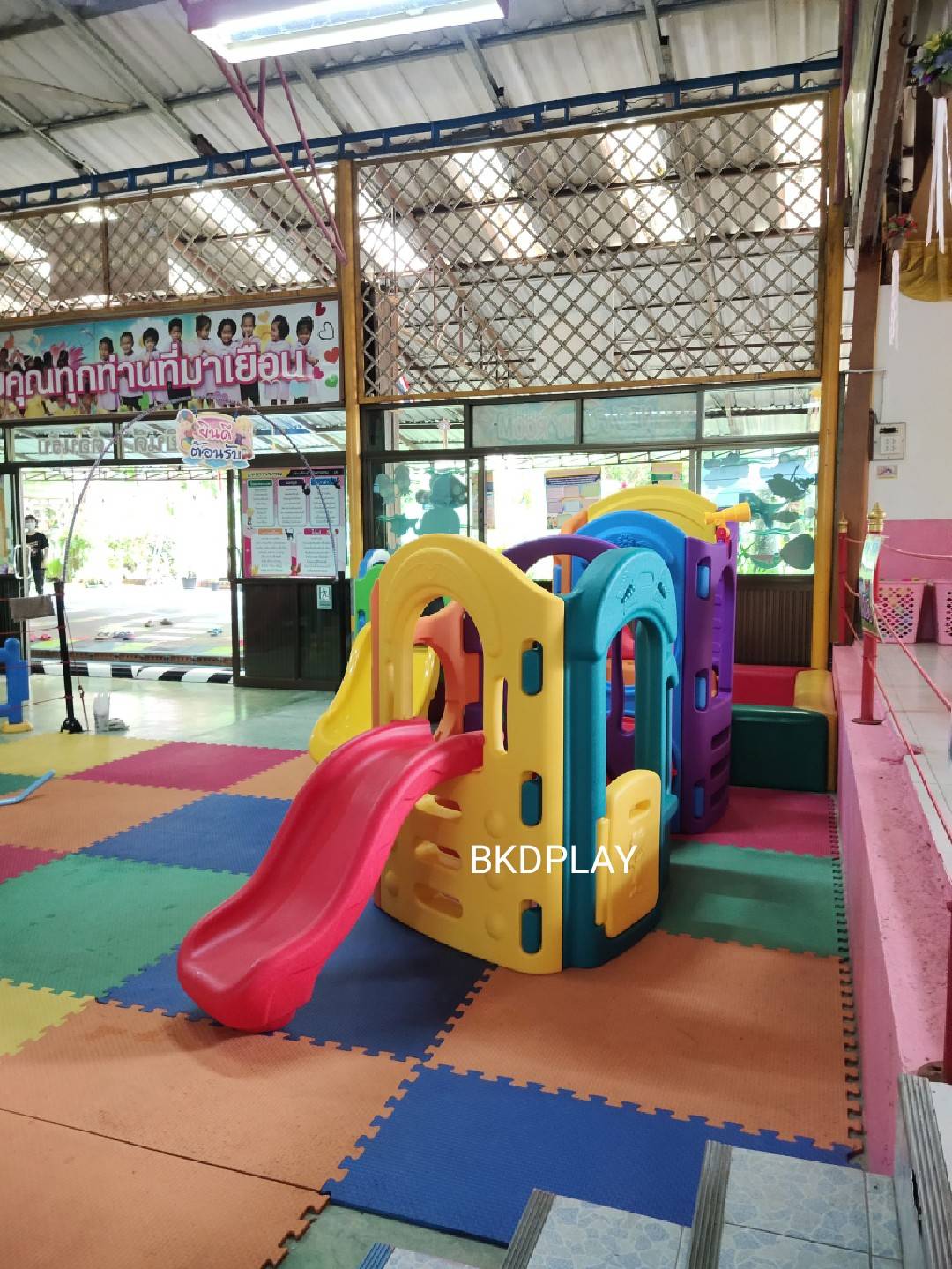 ปราสาทเจ้าหญิงเจ้าชาย ผจญภัยกระดานลื่น ,สไลเดอร์เด็ก กระดานลื่น2ทาง ,พร้อมท่อลอด, ของเล่น,เครื่องเล่นสนามกลางแจ้ง เครื่องเล่นสนามในร่ม