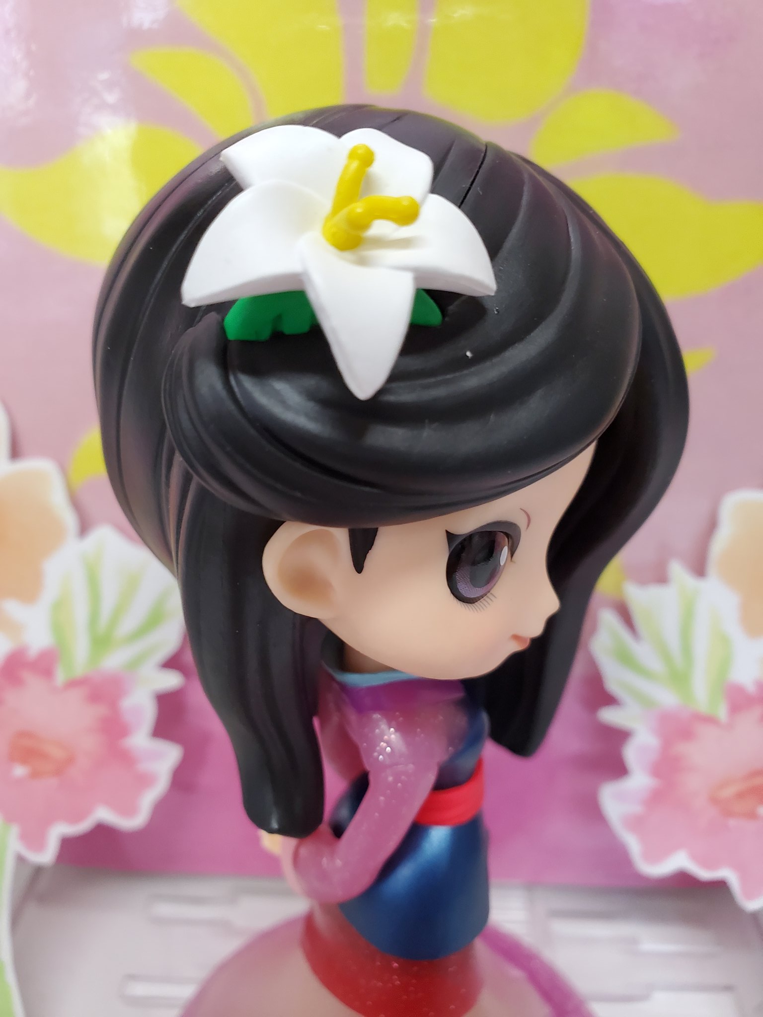 Mulan - Glitter Line ของแท้ JP - Q Posket Banpresto [โมเดล Disney]