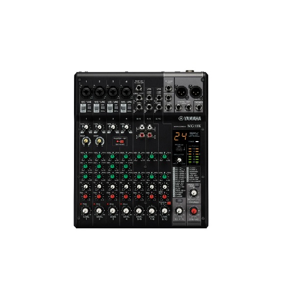 มิกเซอร์ YAMAHA MG10X CV analog mixer 10 Input (4 mono + 3 stereo) / 1 Stereo Bus / 1 AUX /Effects