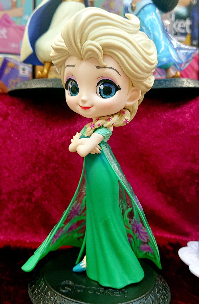 Elsa Fever Design - Normal Color ของแท้ JP - Q Posket Banpresto [โมเดล Disney]
