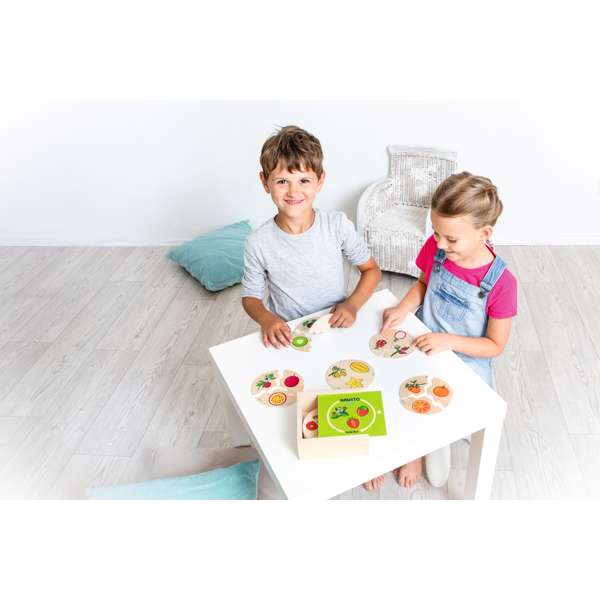 เกมปริศนาการเจริญเติบโตของผลไม้ , ของเล่นไม้, ของเล่นเสริมพัฒนาการ, ของเล่นเด็กอนุบาล, สื่อการสอนเด็กอนุบาล, สื่อการสอนประถม,พร้อมส่ง