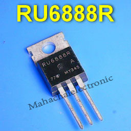 RU6888R 68V 88A TO-220 ควบคุมระบบไฟฟ้า