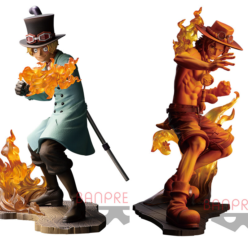 Brotherhood Stampede Set ของแท้ JP แมวทอง - Banpresto [โมเดลวันพีช] (2 ตัว)