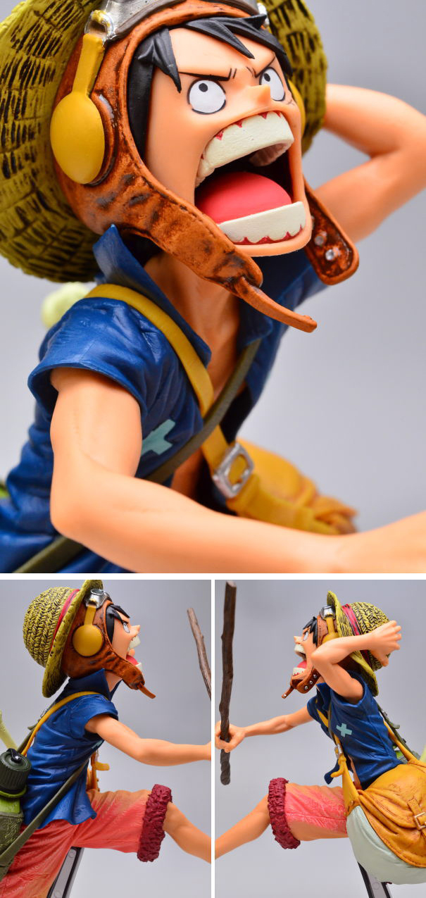Luffy ของแท้ JP แมวทอง - Scultures Banpresto [โมเดลวันพีช]