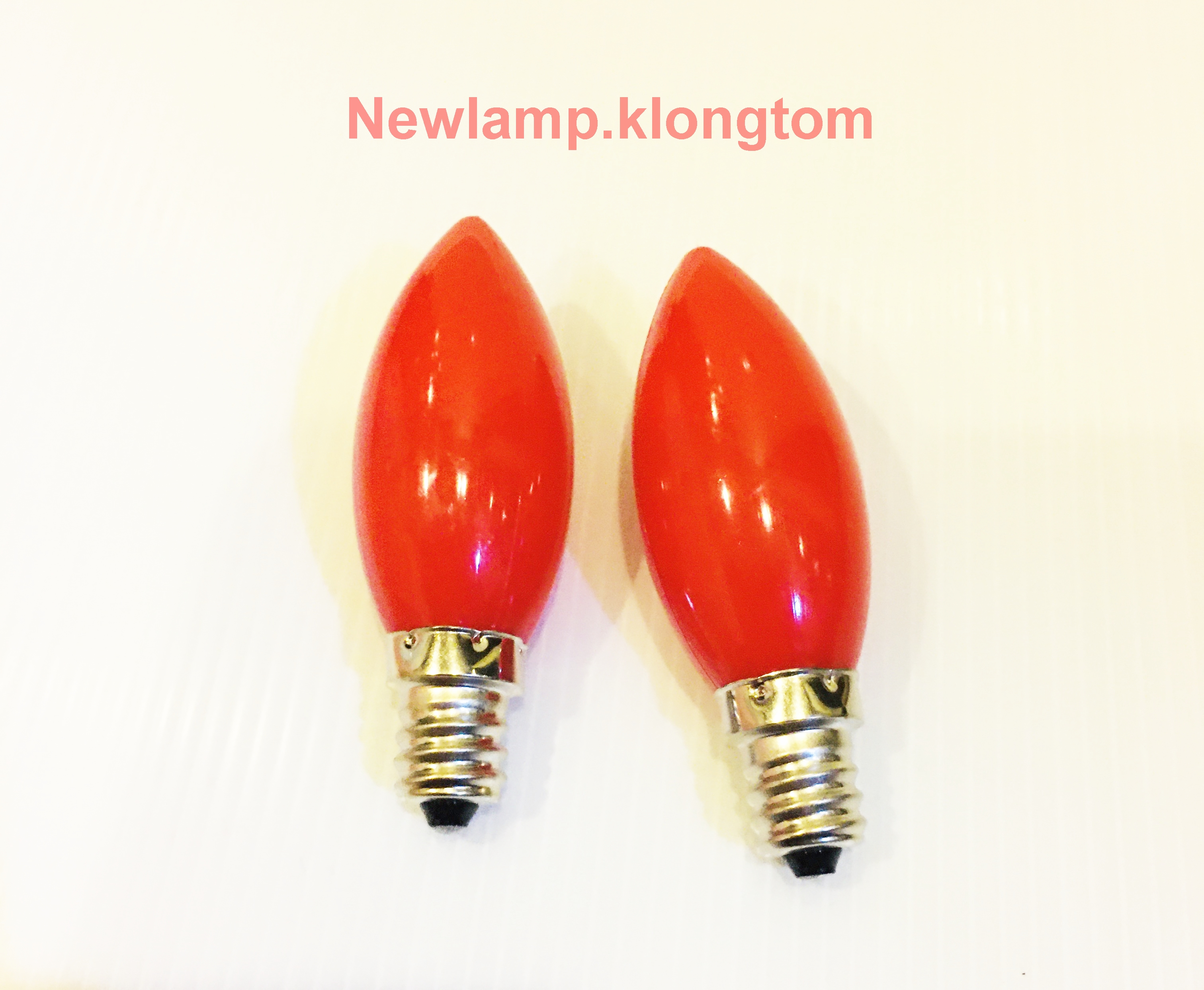 จำปาLED สีแดงทึบ E12 คู่ละ 30 บาท