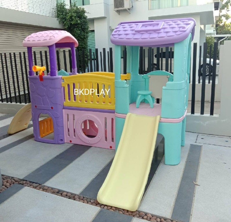 บ้านน้อย 2 ชั้น สีหวาน,ของเล่นเด็ก,พร้อมส่ง ราคาโรงงาน