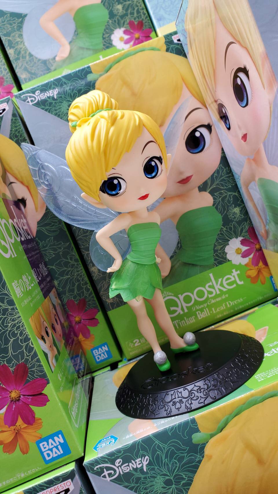 Tinker Bell Leaf Drees - Normal Color ของแท้ JP - Q Posket Banpresto [โมเดล Disney]