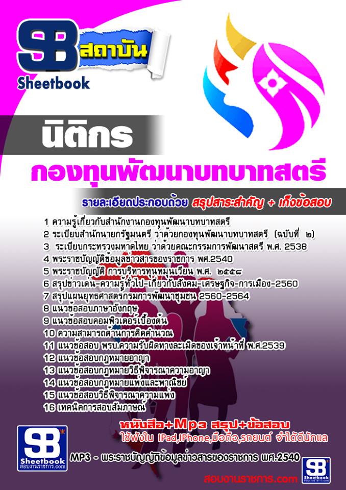 แนวข้อสอบนิติกร สำนักงานกองทุนพัฒนาบทบาทสตรี