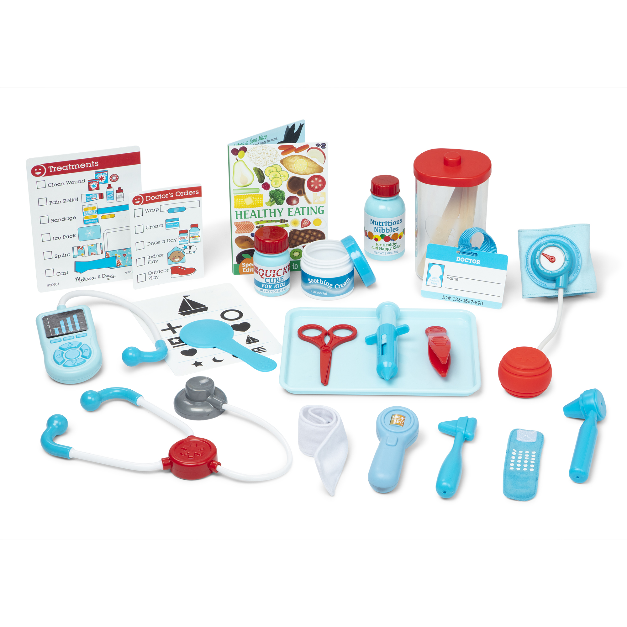 ของเล่นอเมริกา,Get Well Doctor's Kit Play Set ,ชุดอุปกรณ์คุณหมอ, เล่นสวมบทบาท,ของเล่นเสริมพัฒนาการ