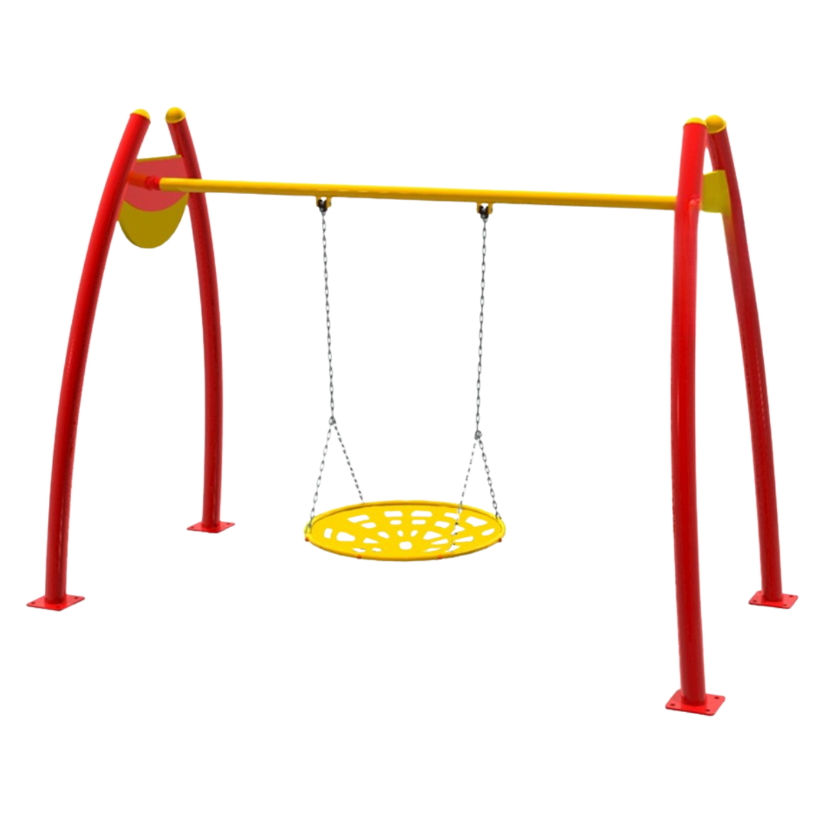 เครื่องเล่นสนามกลางแจ้ง ชุดชิงช้ากระเช้า 1ที่นั่ง ชิงช้า1ที่นั่งพลาสติก มาตรฐาน มอก.