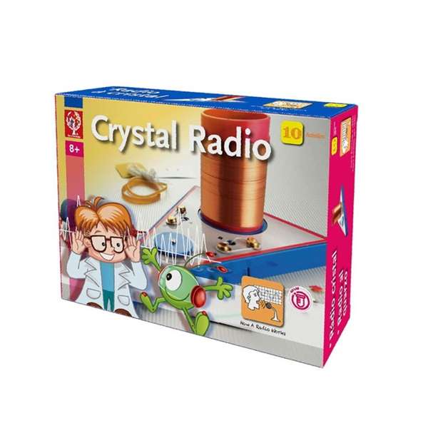 ชุดทดลองเครื่องรับ – ส่งวิทยุแบบใช้พลังงานคริสตัล (Crystal radio) ,ทดลองวิทยาศาสตร์ ,ของเล่นเสริมพัฒนาการ, สื่อการสอนเด็กอนุบาล