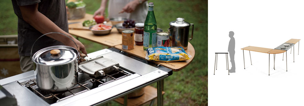 SnowPeak IGT Multi Function Table Bamboo Top CK-116TR