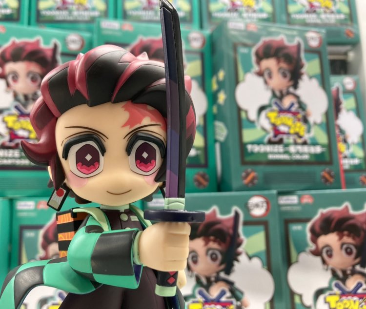 Tanjiro Cartoon Color ของแท้ JP - Toonize FuRyu [โมเดล Demon Slayer]