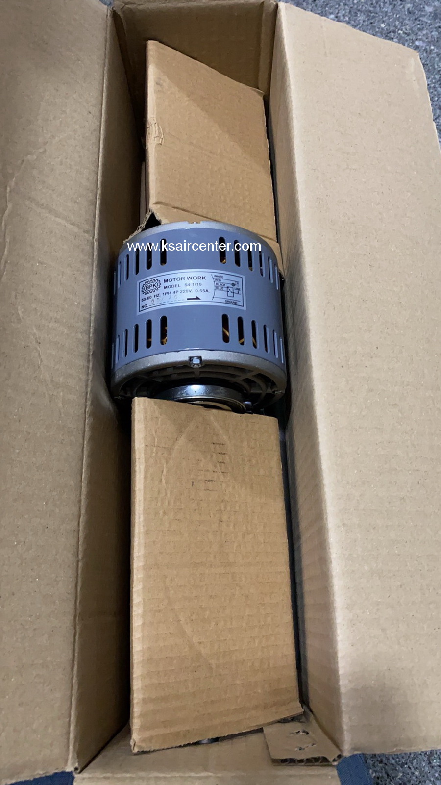 มอเตอร์ แฟนคอยล์ BPK ขนาด 1/10 HP (3 แกน) (รหัสสินค้า 064049)