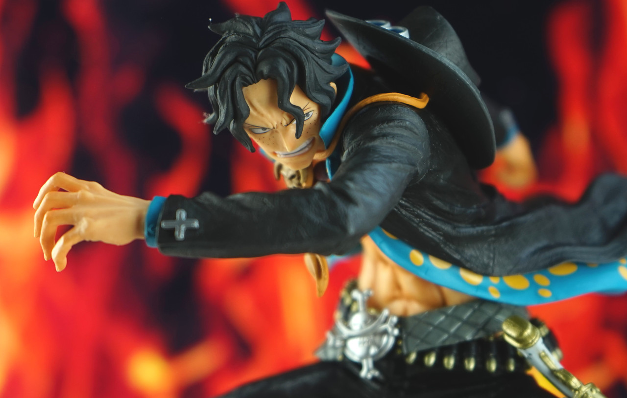 Ace ของแท้ JP แมวทอง - Zoukei Monogatari Banpresto [โมเดลวันพีช]