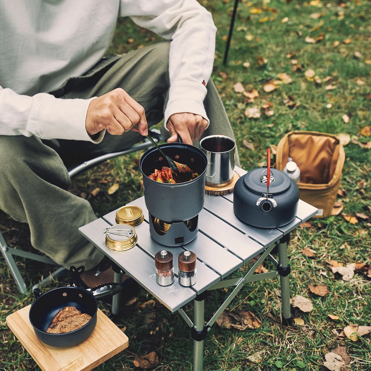 JP Compact Alcohol Burner & Cooker Set 38863