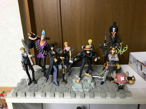 Straw Hat Pirates Strong World Set ของแท้ JP แมวทอง - Ichiban Kuji Banpresto [โมเดลวันพีช] (9 ตัว)