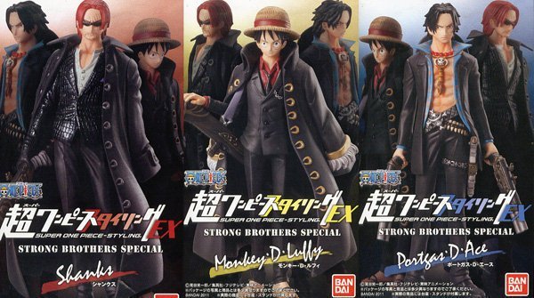 Strong World Set ของแท้ JP แมวทอง - Super Styling Bandai [โมเดลวันพีช] (3 ตัว)