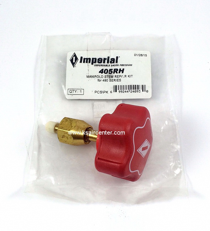 ลูกบิด ชุดเกจชาร์จน้ำยา IMPERIAL สีแดง (ยาง) (รหัสสินค้า 001072)