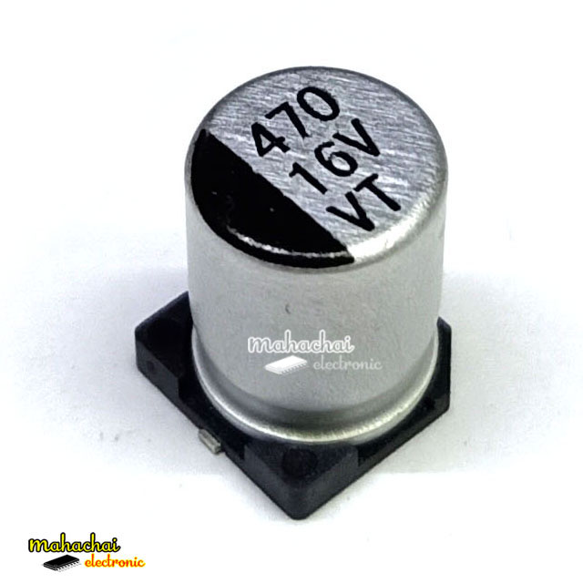 470uf16v ขนาด 8*10.5 mm. ตัวเก็บประจุอิเล็กโทรไลต์อลูมิเนียม ตัวเก็บประจุด้วยไฟฟ้า