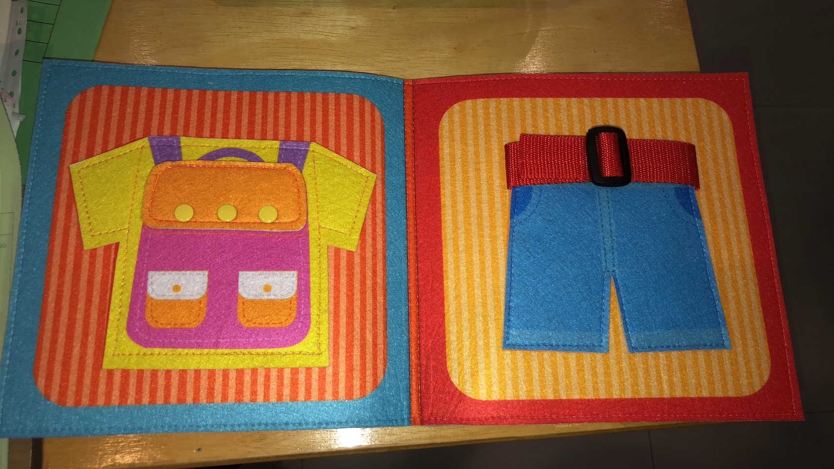 หนังสือผ้าฝึกแต่งตัว 6 แบบ ฝึกการแต่งกาย ของเล่นเสริมพัฒนาการ ,ของเล่นเสริมทักษะ,ของเล่นเด็ก, สื่อการสอนอนุบาล