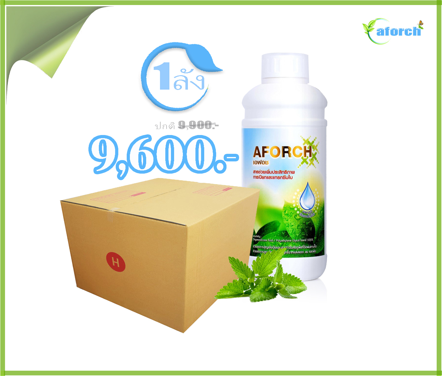 เอฟอช 1ลิตร 1ลัง12ขวด ( แถมฟรี เสื้อเอฟอช 1ตัว)