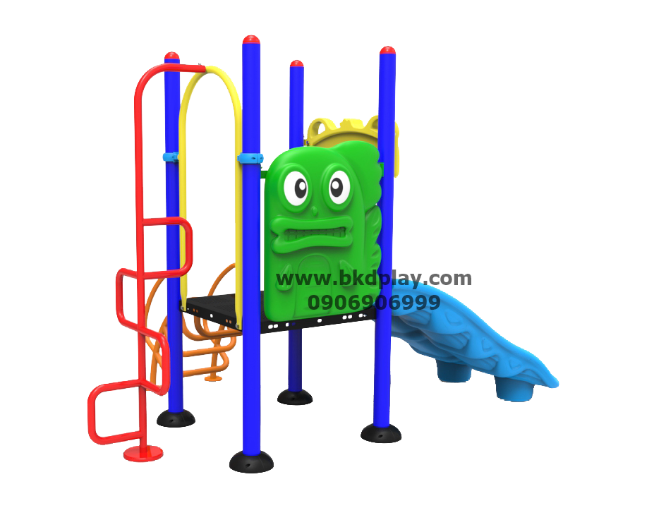 ชุดหอสไลด์-ปีนป่ายอนุบาล-6 เครื่องเล่นสนาม กลางแจ้ง เหล็ก, สไลเดอร์,ชิงช้า ของเล่น สั่งทำ 10-20 วัน ขนาด180x290x200 ซม.