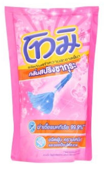 น้ำยาถูพื้น [โทมิ] 800มล.สีชมพู
