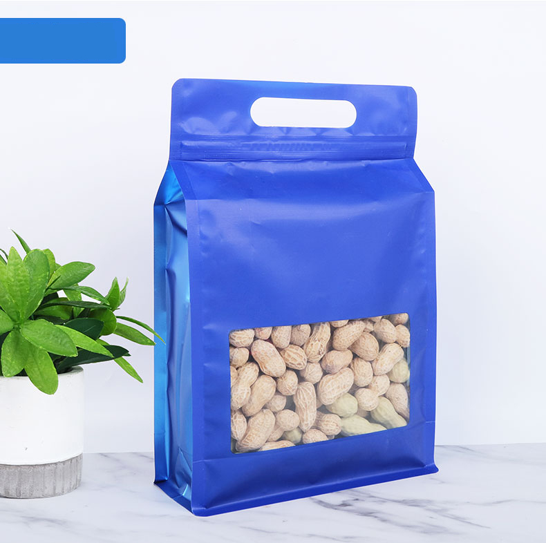 ถุงซิปขยายข้าง ก้นตั้ง เจาะหน้าต่าง ฟอยล์สี