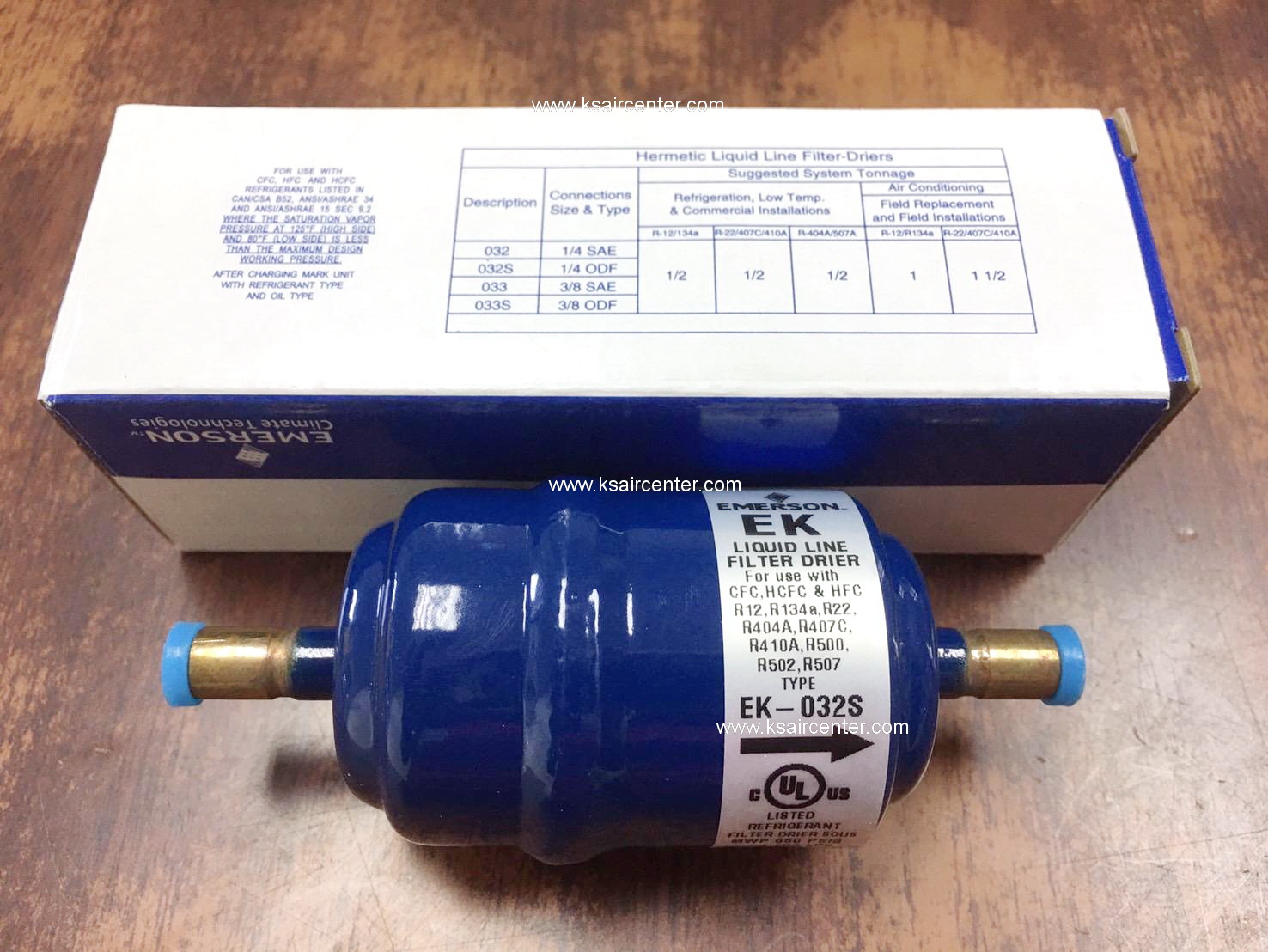 ไดเออร์ EMERSON (COPELAND) ขนาด 1/4 แบบเชื่อม (รหัสสินค้า 026038)