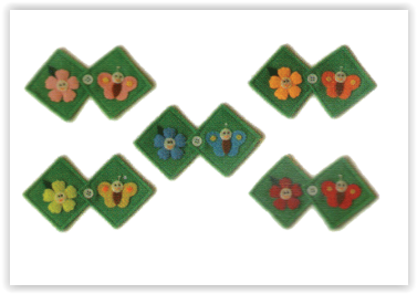 1390 ชุดติดกระดุมจับคู่ผีเสื้อกับดอกไม้ ของเล่นเสริมพัฒนาการ ,ของเล่นเสริมทักษะ,ของเล่นเด็ก, สื่อการสอนอนุบาล