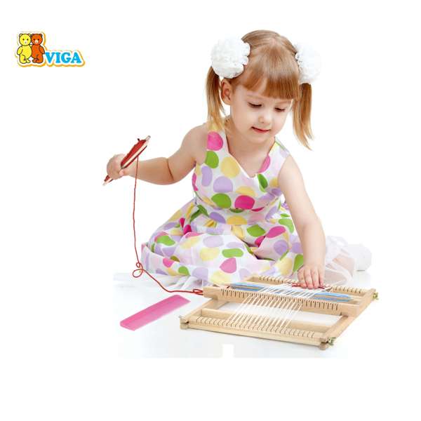 ชุดทอผ้าแสนสนุก ของเล่นไม้ บทบาทสมมุติ ช่วยการเรียนรู้ทักษะการควบคุมมือ ของเล่นเสริมพัฒนาการ สินค้าพร้อมส่ง