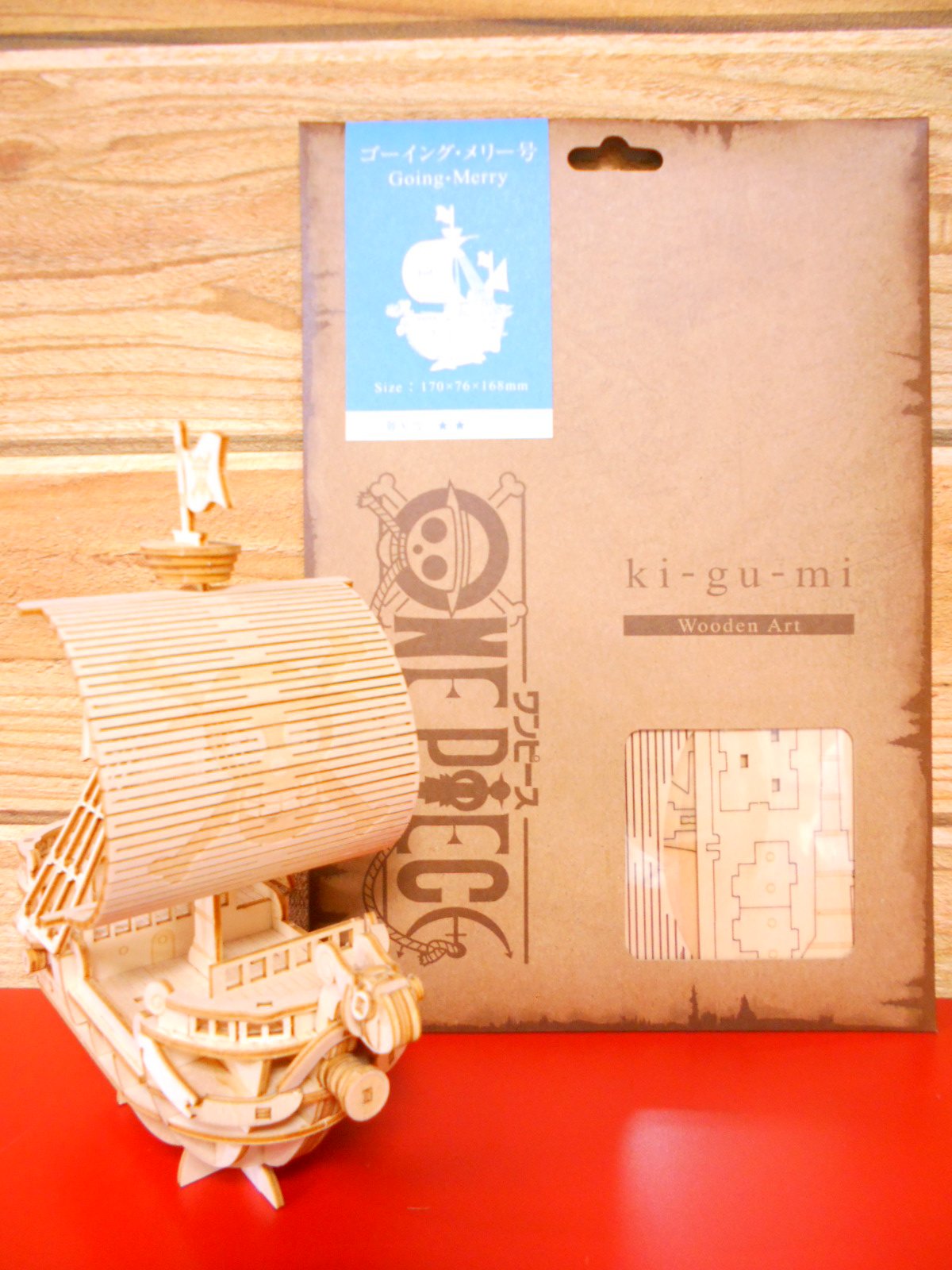 Going Merry (แบบประกอบ) ของแท้ JP แมวทอง - Wooden Art ki-gu-mi [โมเดลเรือวันพีช]