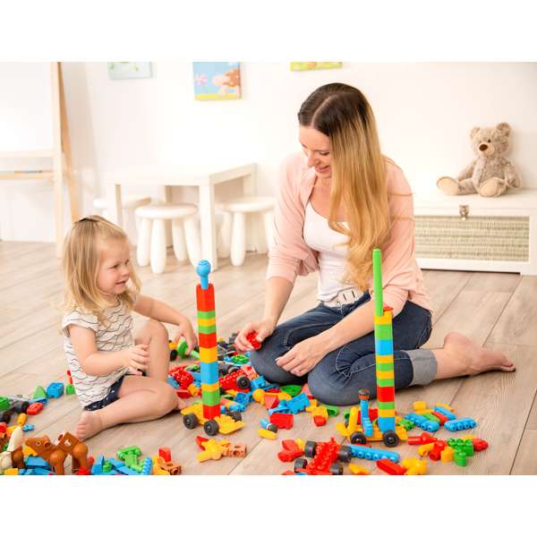 ชุดตัวต่อสร้างเรื่องราวด้วยตัวเรา 218 ชิ้น พร้อมฉากนิทาน, ตัวต่อ , ส่งเสริมการเรียนรู้ ,ของเล่นเสริมพัฒนาการ,ของเล่น , สื่อการสอน ,เสริมจินตนาการ, พร้อมส่ง